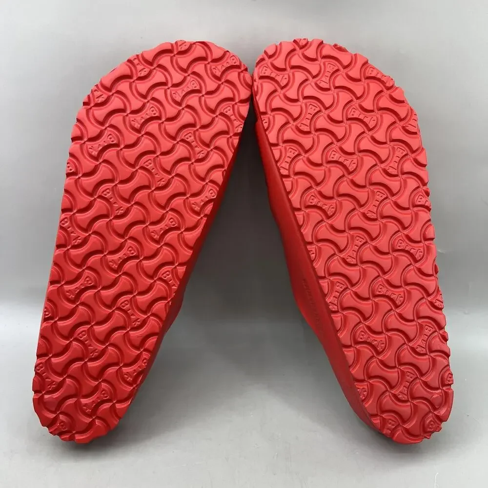 Birkenstock Arizona EVA Buckle Sandals Men Size 12 Red Comfort Slip On Slides